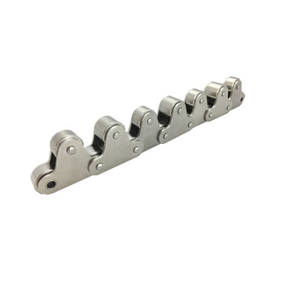 Double pitch stainless steel conveyor chain with top roller | Roller chain with lubrication | Stainless steel roller chain