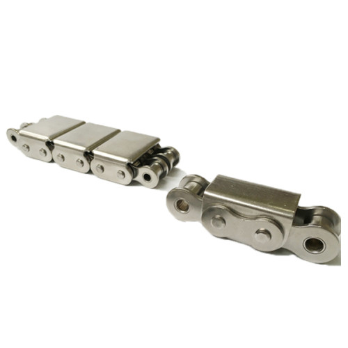 Stainless steel conveyor chain with rubber blocks | s steel chain attachments | Roller chain manufacturers