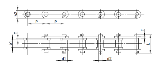  steel bush chain supplier