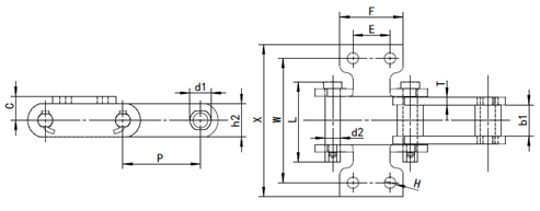  steel bush chain supplier