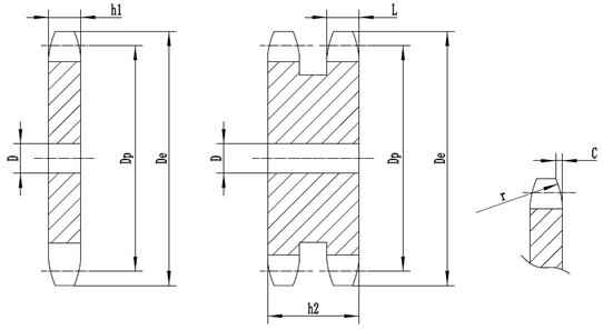 transmission chains and sprockets