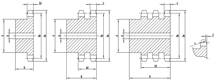 transmission chains and sprockets