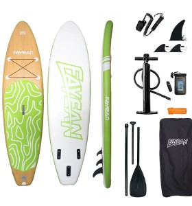 Inflatable Stand Up Paddle Board-Bamboo
