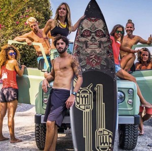 Inflatable Stand Up Paddle Board-GUN AND ROSE