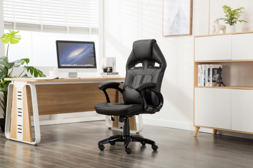 Ergonomic Backrest and Seat Recliner Computer High Back Gaming Chairs of  Racing 003 black