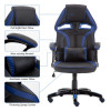 Ergonomic Backrest and Seat Recliner Computer High Back Gaming Chairs of  Racing 003 blue