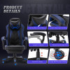 China Factory High Quality Back Gaming Chairs of Racing 006 Blue
