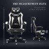 China Factory High Quality Back Gaming Chairs of Racing 006 white