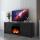Farmhouse TV Stand, Fireplace TV Stand, Wood Entertainment Center Media Console with Storage,Black