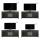 Farmhouse TV Stand, Fireplace TV Stand, Wood Entertainment Center Media Console with Storage,Black