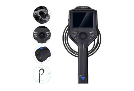 Which lighting method is better for industrial endoscopes?