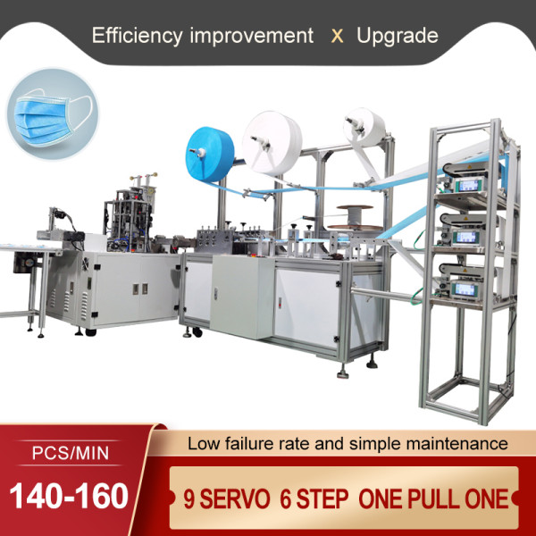 Automatic Face Mask Machine Details-9 Servo Motor-140~160PCS/MIN