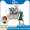1+1 kids KF94 fish mask machine with rectifying device and waste recycling device 100-120PCS/MIN