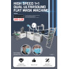 6 roller 4 ultrasound 1+1 mask machine with ear loop folding device and rectifying device