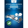 1+1 KF94 fish mask machine with rectifying device 100-120PCS/MIN