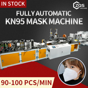 2021 fully automatic high speed 2PLC 90-100pcs per min KN95/N95 mask machine