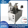 Automatic three-terminal crimping terminal machine
