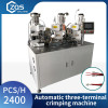 Automatic three-terminal crimping terminal machine