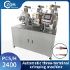 Automatic three-terminal crimping terminal machine