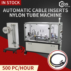 automatic cable inserts nylon tube machine