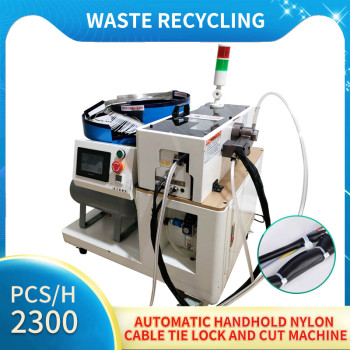 Handheld nylon thread tie lock and cuting machine