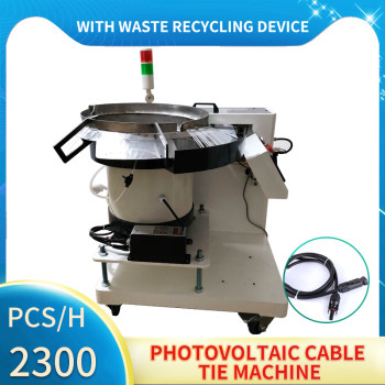 Photovoltaic wire cable tie machine