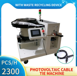 Photovoltaic wire cable tie machine