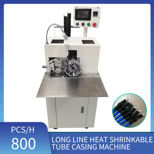 Automatic Long wire heat shrinkable tube casing machine