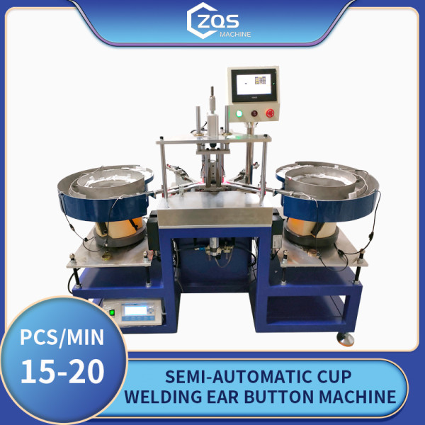 Semi-Automatic cup welding Ear Button Machine