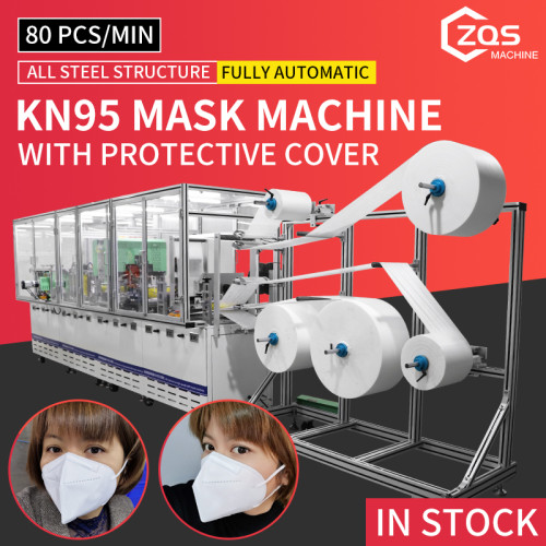 2021 fully automatic high speed high quality KN95 N95 mask machine with protective cover