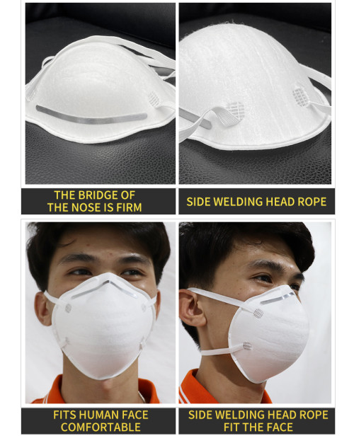 Fully Automatic double station hot pressing side welding ear loop 3M cup mask machine 12-15pcs per min