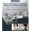 High Speed fully automatic 3M model KF94 headband mask making machine with sponge strip breath valve