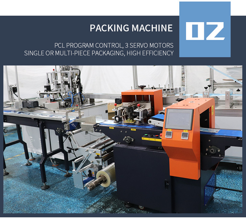 3ply mask machine with packing machine