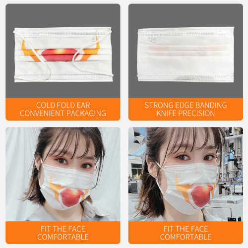 Automatic 1+1 positioning Face Mask Machine 100-120pcs per min