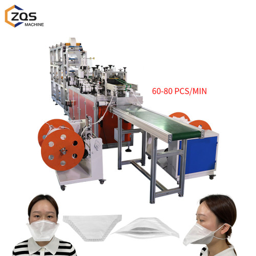 China High Quality Fully Automatic Non Woven Duckbill Mask Making Machine 60-80pcs per min