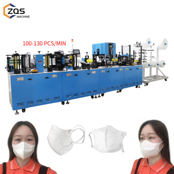 2021 fully automatic high speed customized13 servo motors 4 ultrasonic KN95 N95 2D face mask making machine