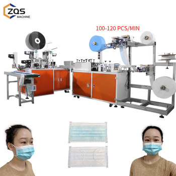 High speed full servo Inner Ear loop Edging Medical Hospital Face Mask Machine-100~120 PCS/MIN