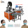 High speed full servo Inner Ear loop Edging Medical Hospital Face Mask Machine-100~120 PCS/MIN
