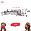 1+1 positioning KF94 fish mask machine with flip device and ear loop folding device ,waste recycling device 130-160pcs per min