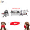 1+1 positioning KF94 fish mask machine with flip device and ear loop folding device ,waste recycling device 130-160pcs per min