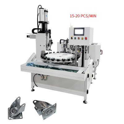 Factory supply directly hot sales 15-20 pcs per min Semi-automatic Caster assembly machine