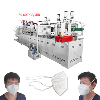 New update automatic 50-60 pcs per min headband KN95/N95 FFP2 FFP3 1860s mask machine
