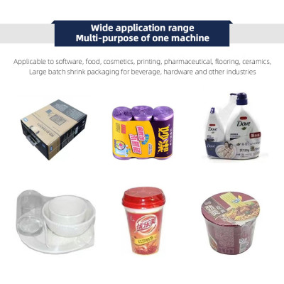 L Type Heat Shrink Packaging Machine for Dental floss box, cosmetics box, food box, mask box, hardware box