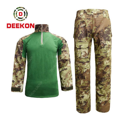 China Factory Supply Italy Army Vegetate Frog Camo Military Fatigues