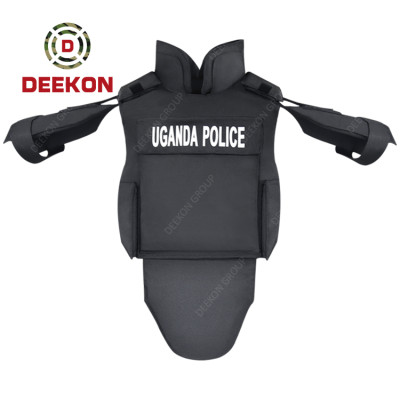 Supplier Bulletproof Vest  Kevlar NIJ IIIA Full Body Armour for Uganda Police