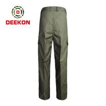 Deekon factory wholesale Tactical Olive Green 6 Pockets Army Military Style Cargo Pants