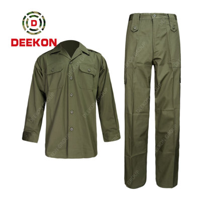 Deekon factory Modern Design Soft Cotton Mens Long Sleeve Casual Military Shirts for Army