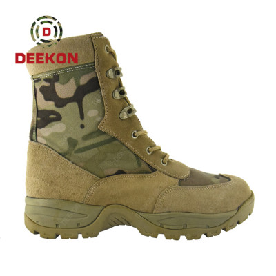 Multicam Camouflage Waterproof High Quality Hiking Hunting Shoes Military Safety Tactical Combat Boots