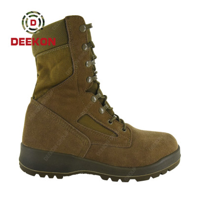 Lace up Dark Khaki Army Military Desert Tactical Boots for men
