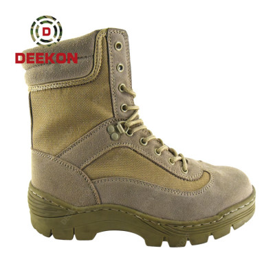 Tactical High Quality Leather Waterproof Trekking Climbing Military safety Army boots